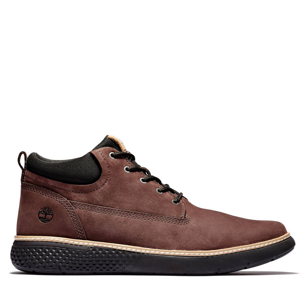 Bocanci Chukka Timberland Barbati Maro Inchis - Cross Mark Better Piele - Romania - WCMPQN518